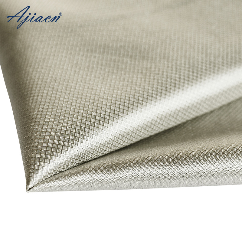 ajiacn  方格镀银防辐射面料 AJ013