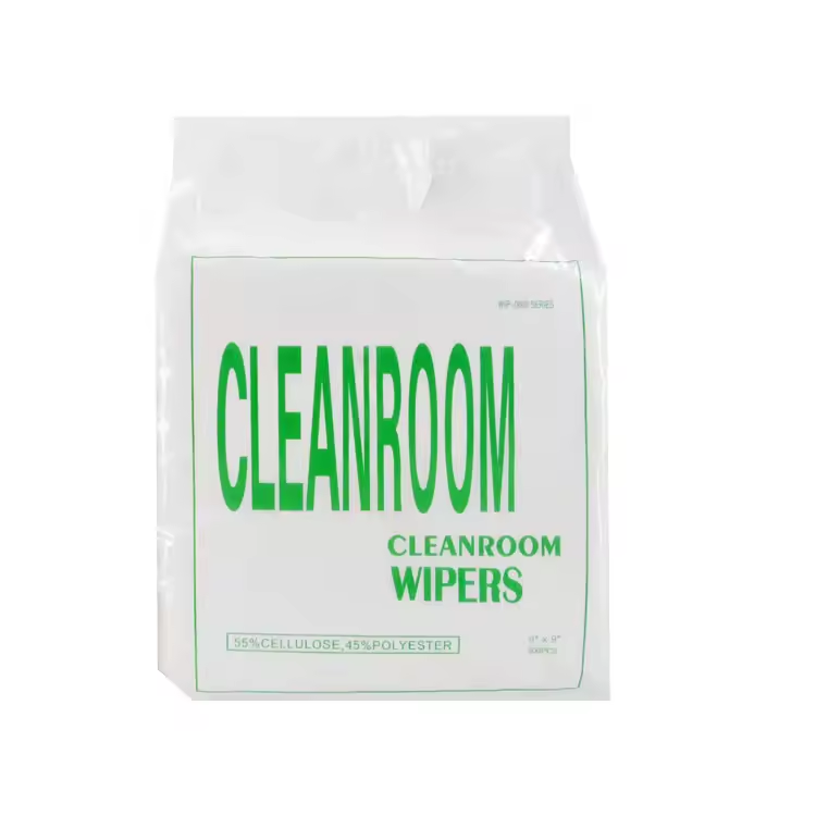 9”x9” 55%Cellulose 45% Polyester Cleanroom Wiper 
