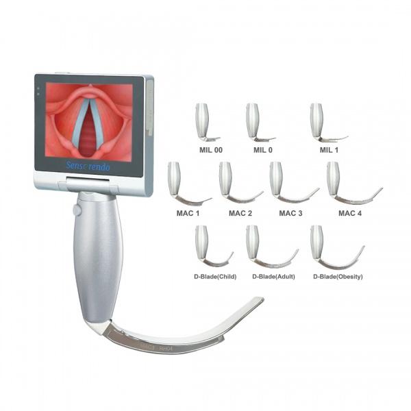 Video Laryngoscope with Reusable Blades S-VL-R