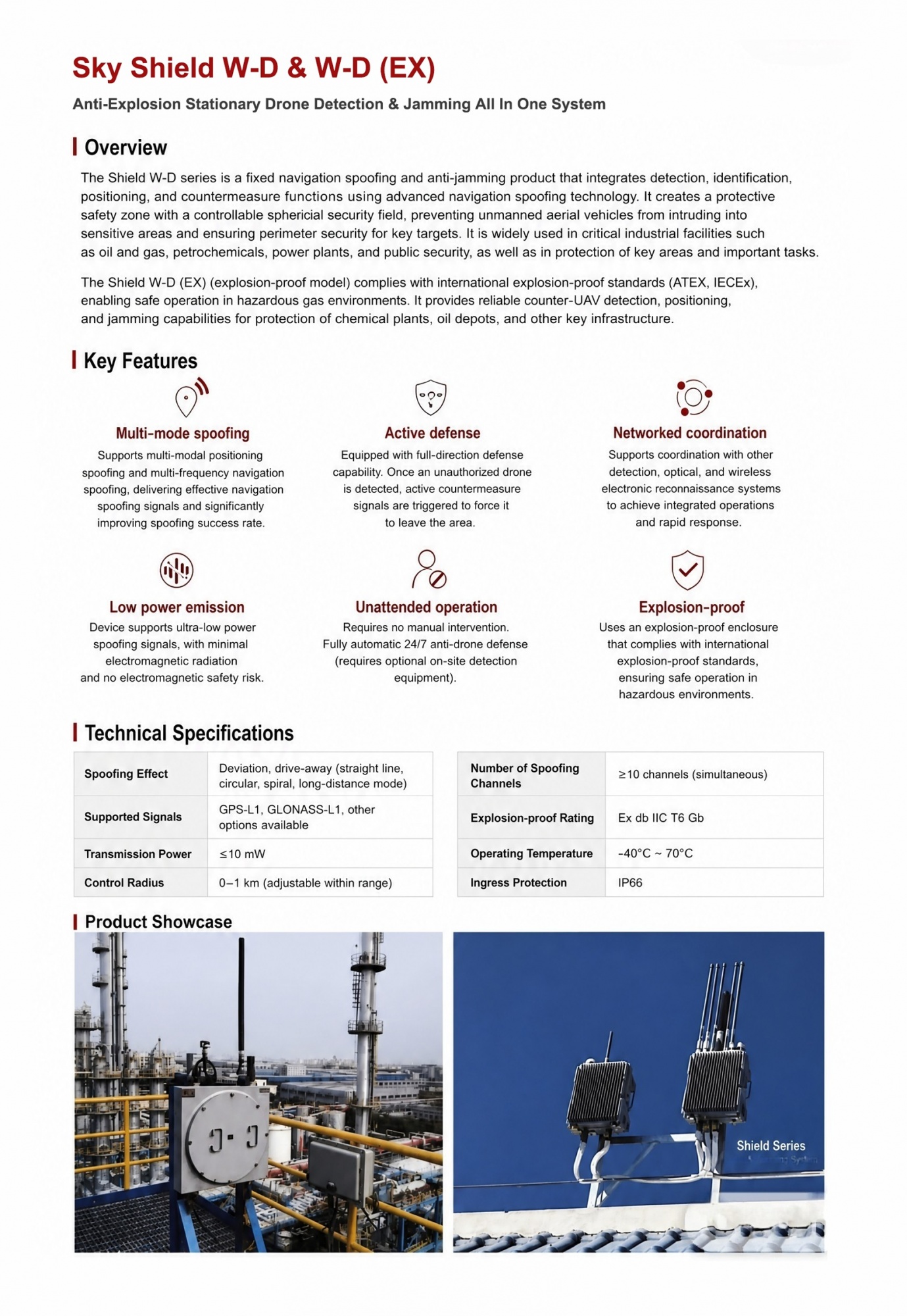Qiandun Stealth Shield W-D & W-D （EX） Drone Detection and Jamming All-In-One System
