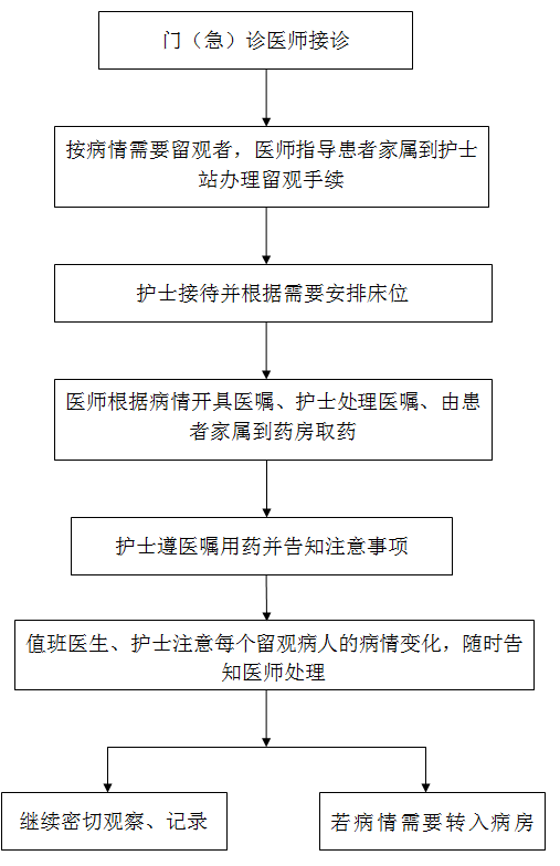 病人留观服务流程