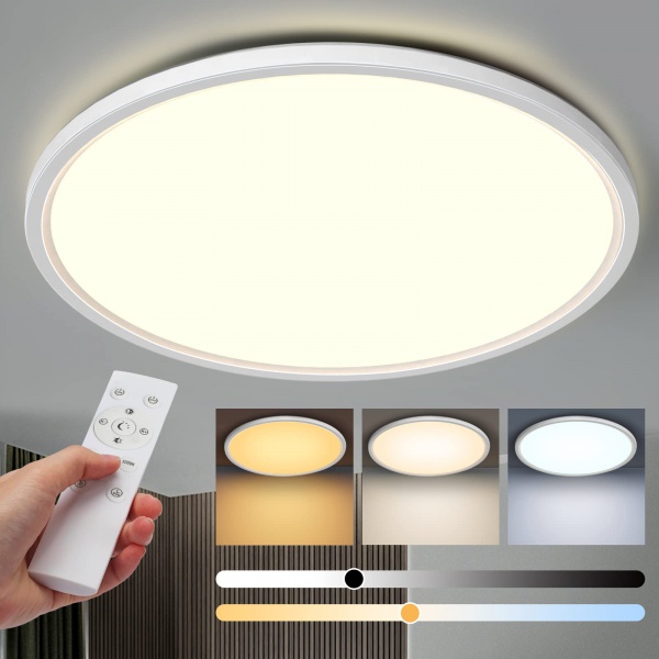 Remote  LED Flush Mount Ceiling light fixture