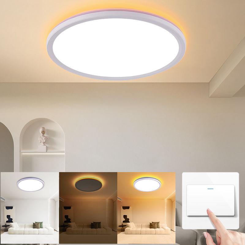  LED Flush Mount Ceiling Light Fixture with Night light