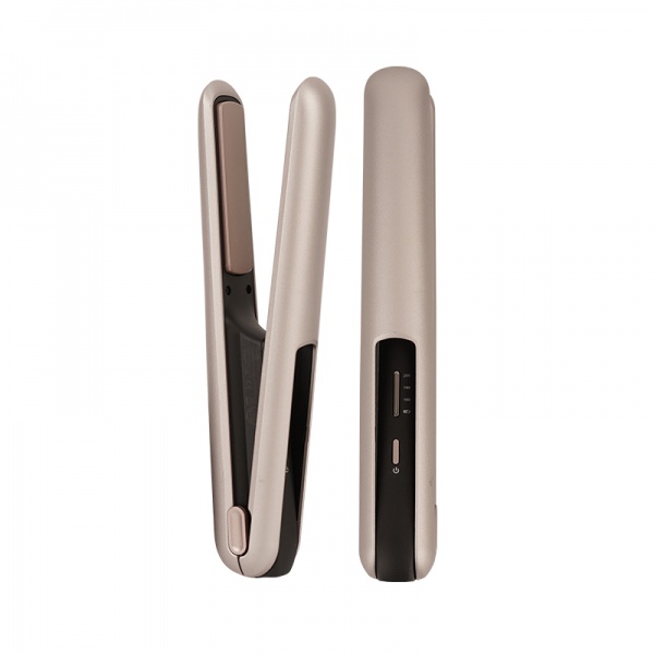 Wireless hair straightener and curler travel portable anti-scald 2-in-1 hair styling tool bangs curler