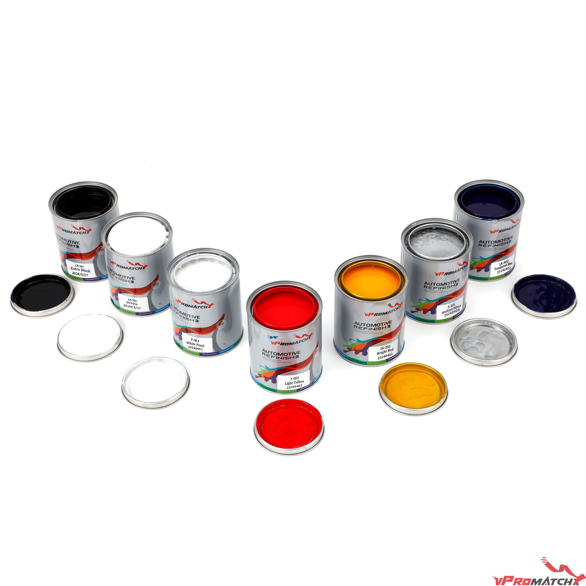 Serie PX: 1K Tintes de color cristal perlado Colour Basecoat  Auto Paint Codes Acrylic Paint 1K Crystal Pearl Colors Tiners