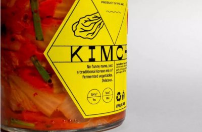 Label printing of Pickled vegetables food