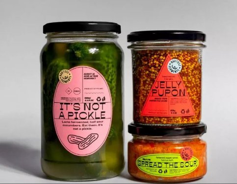Label printing of Pickled vegetables food