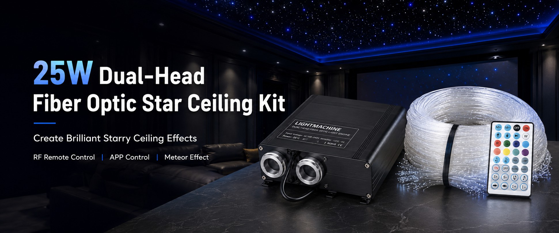 Luxury Home Theater Trend Drives Demand for Fiber Optic Star Ceilings
