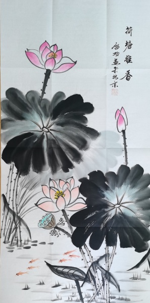 国画（荷塘雅香）