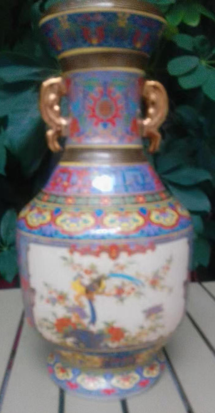 描金琳琅彩大瓷王一对