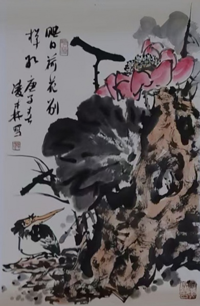 映日荷花别样红