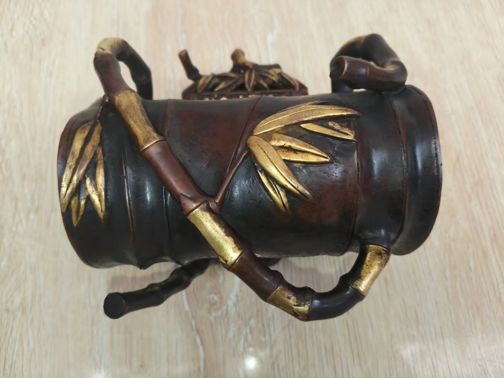 大明宣德炉镏金（风磨铜）