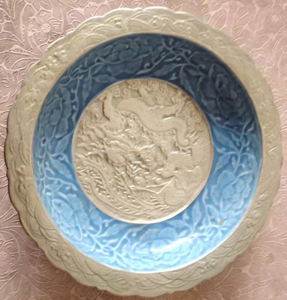 蓝雕碗