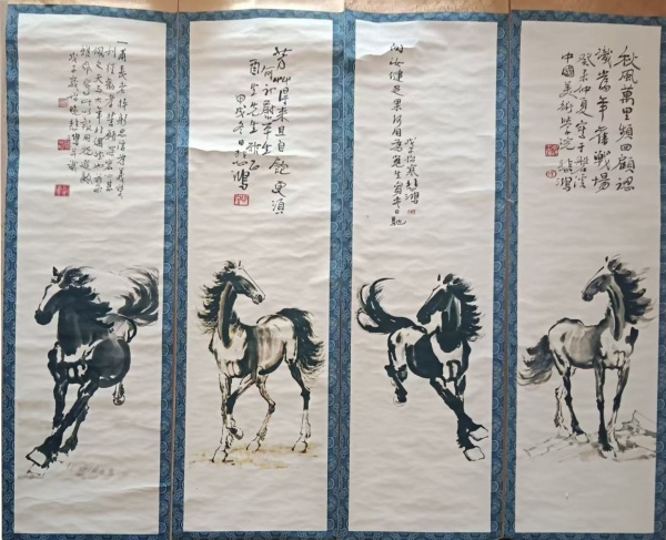 骏马图