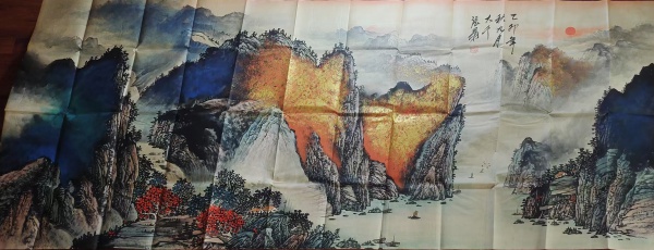 泼彩山水