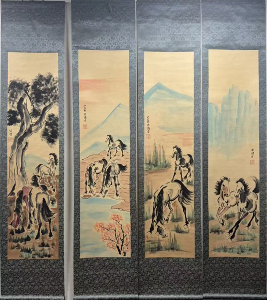 骏马图