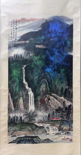 泼彩山水