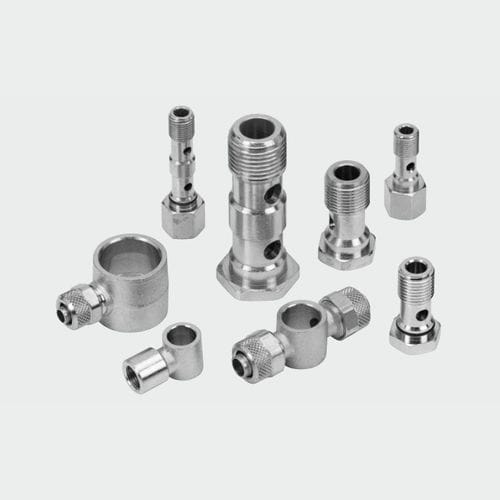 METAL WORK麦特沃克螺纹接头,油管,班卓,直线型,T形