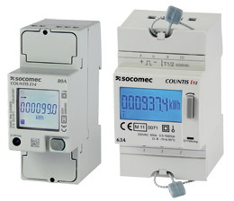 SOCOMEC COUNTIS E1x 单相有功电度表——直连63/80A
