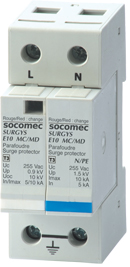 SOCOMEC SURGYS E10 2型和3型避雷器用于端子接收器和敏感负载