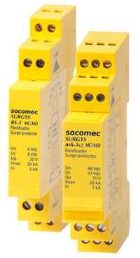 SOCOMEC SURGYS RS-3, mA-3, TEL-3  电压电流避雷器用于通讯和数据网络
