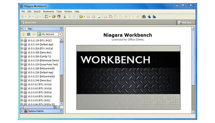 Contemporary Controls控制器Niagara Workbench AX 作为Sedona工具