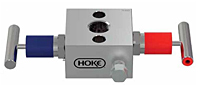 HOKE直接安装 2 阀歧管，型号 HM8212