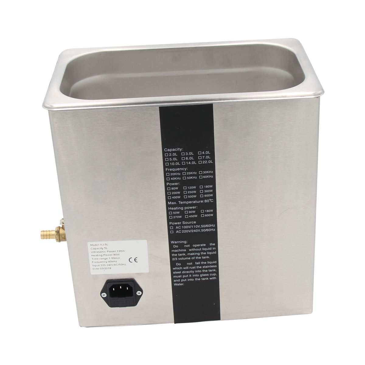 TY031 Dental Ultrasonic cleaner （5L）