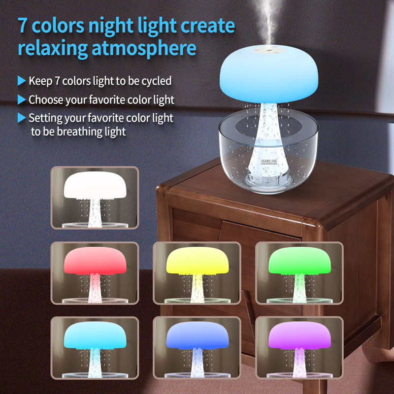 Jellyfish Design Rain Drop Air Humidifier 