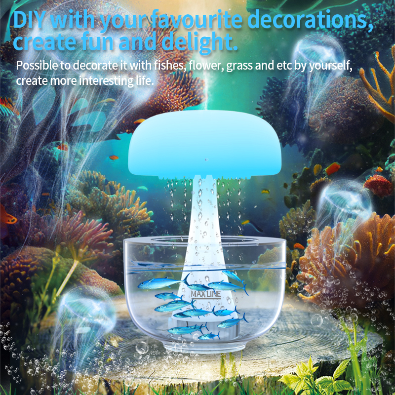 Jellyfish Design Rain Drop Air Humidifier 