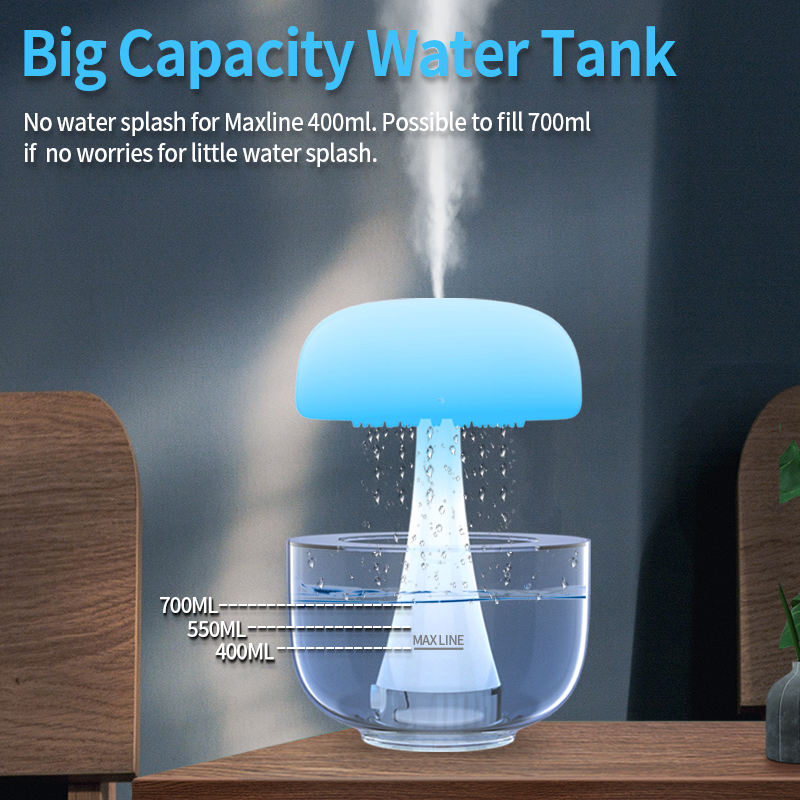 Jellyfish Design Rain Drop Air Humidifier 