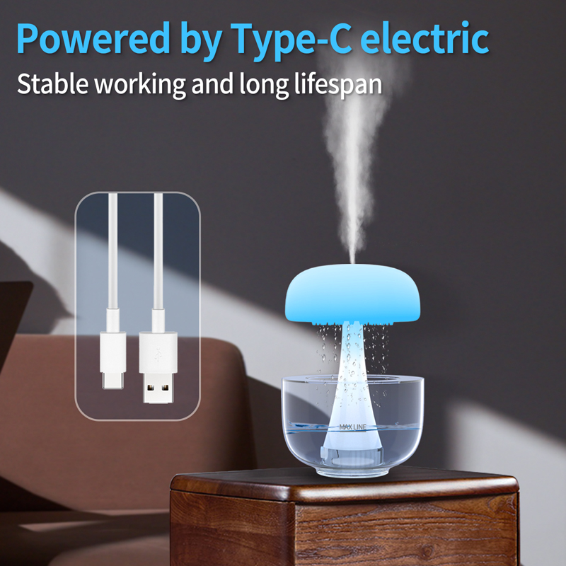 Jellyfish Design Rain Drop Air Humidifier 