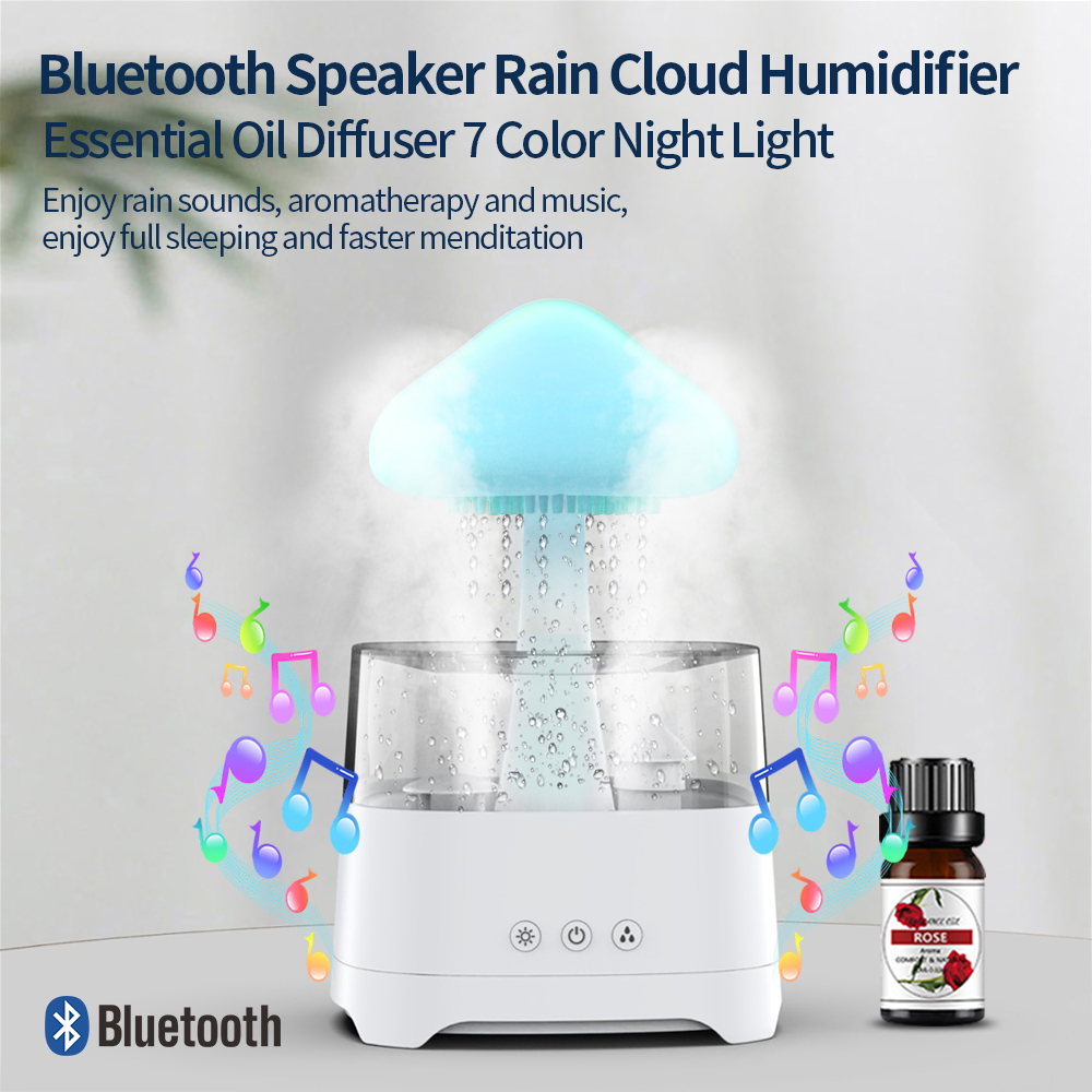 Rain Cloud Humidifier with Bluetooth Speaker （CH08 Pro）