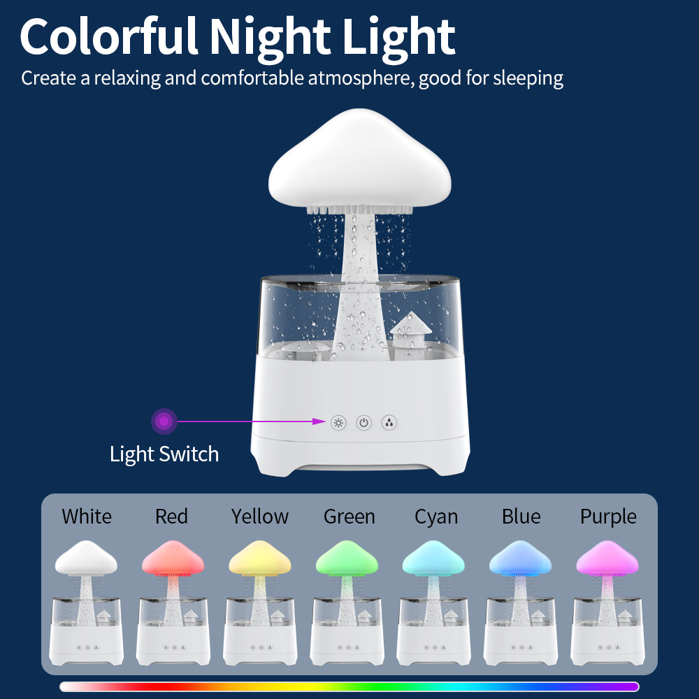 Rain Cloud Humidifier with Bluetooth Speaker （CH08 Pro）