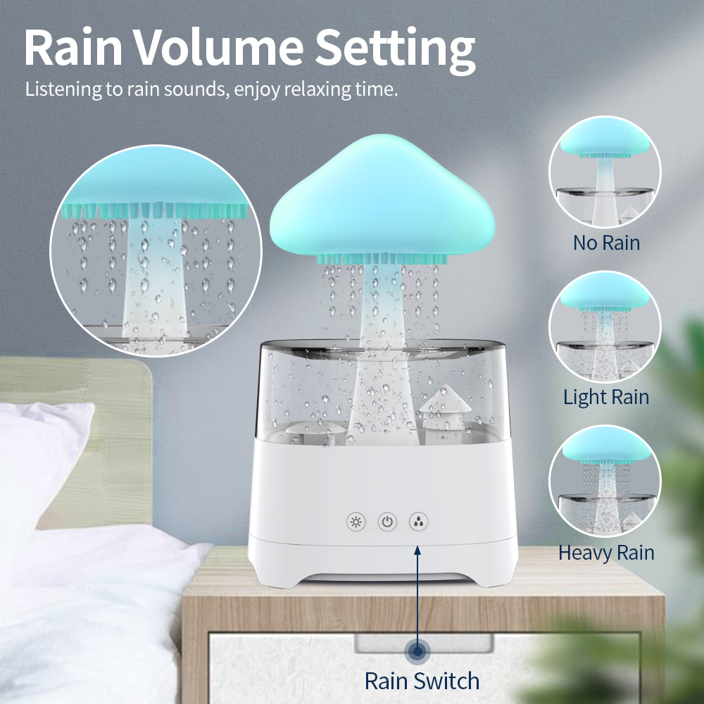 Rain Cloud Humidifier with Bluetooth Speaker （CH08 Pro）