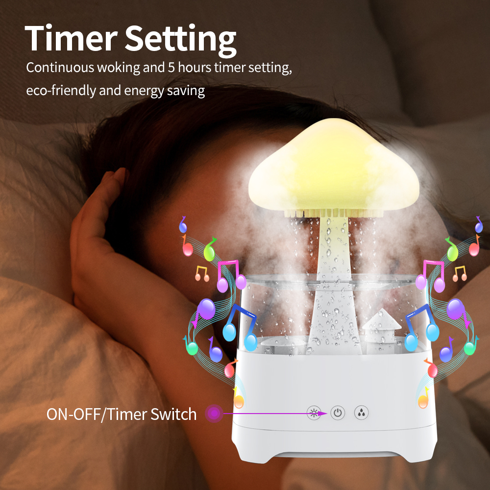 Rain Cloud Humidifier with Bluetooth Speaker （CH08 Pro）