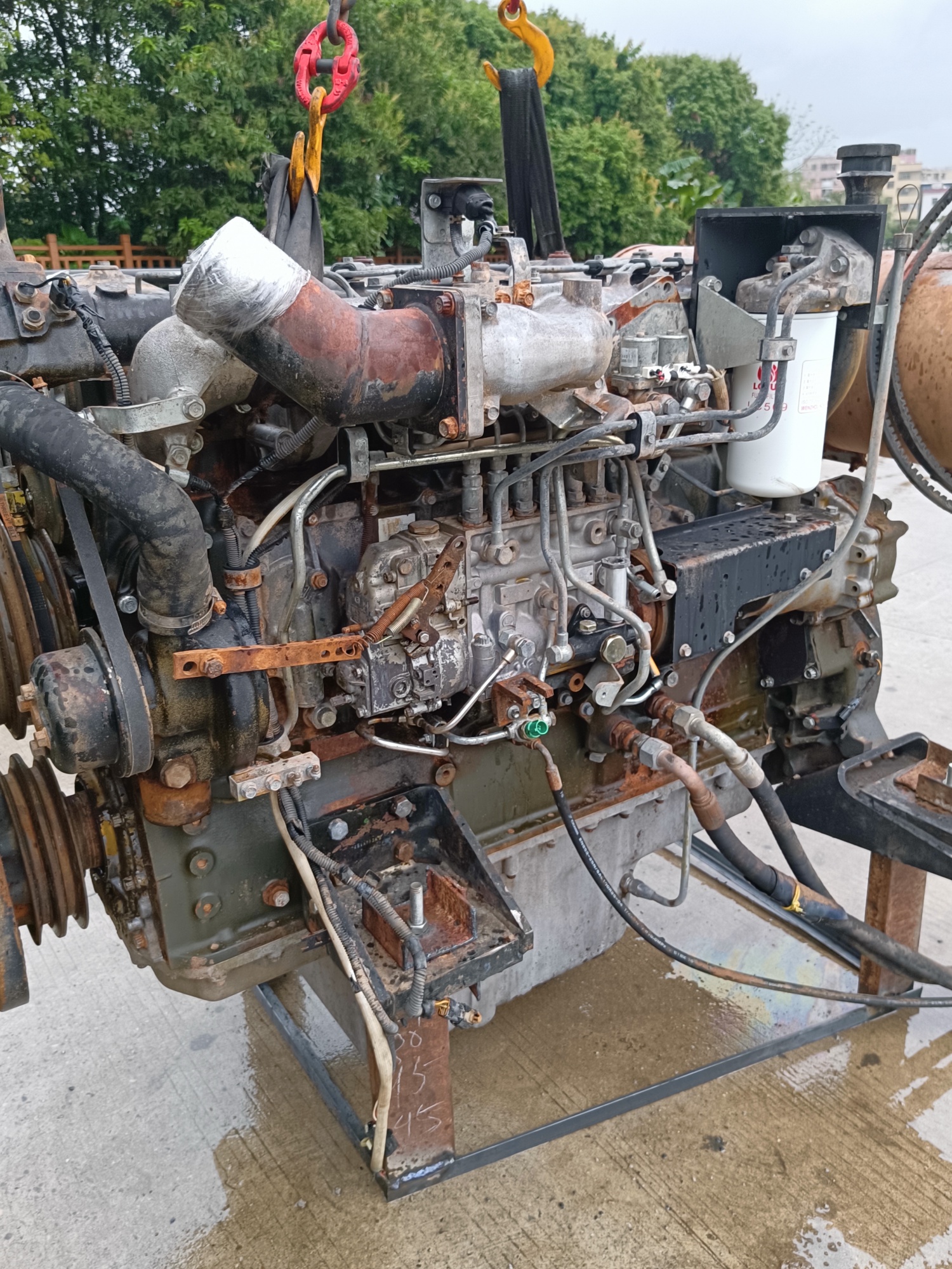 THE USED ENGINE 6D24 FOR SANY SY485