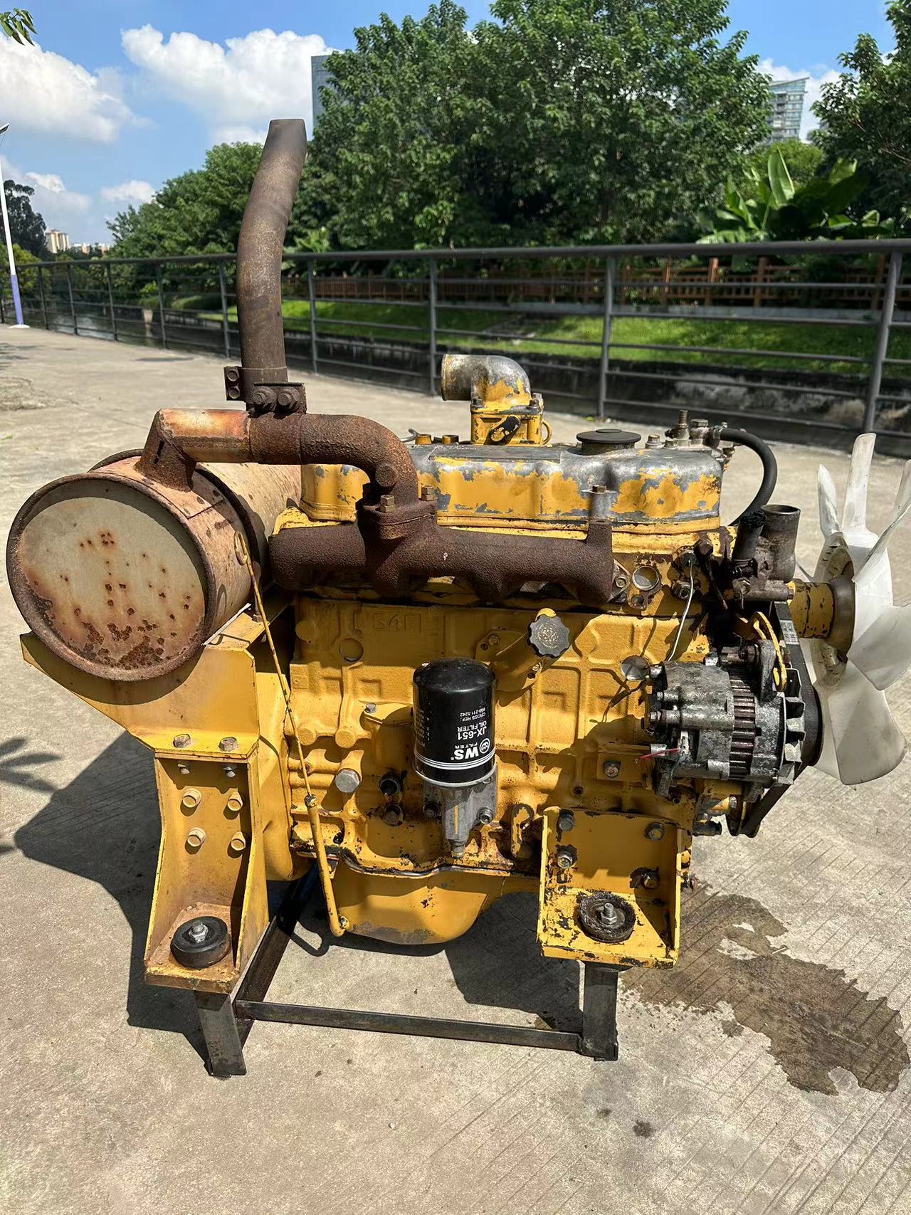 THE USED ENGINE FOR SAA6D140E-2 PC650
