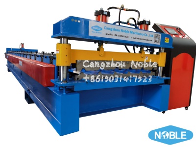 Trapezoidal Profile Forming Machine With Pre-cutter and Post-cutter