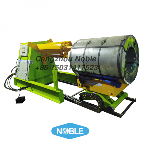 5T 7T 10T hydraulic uncoiler with car