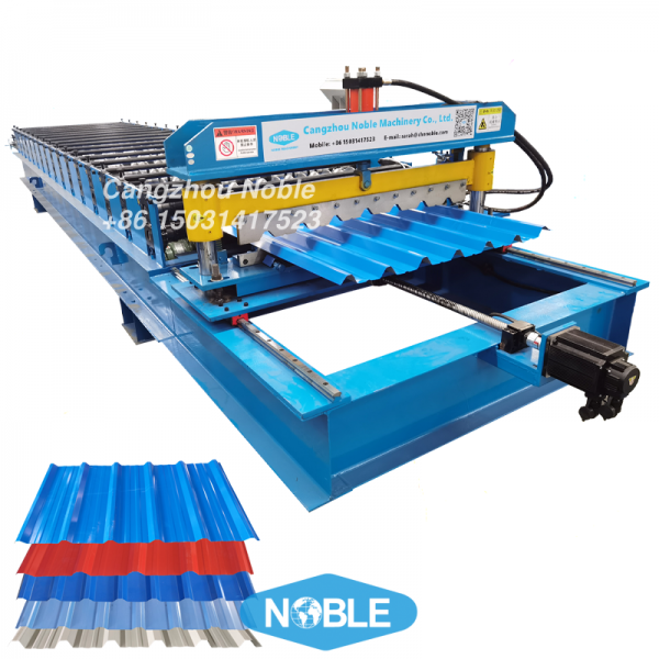 Trapezoidal Profile Roofing Machine with Track Cutting