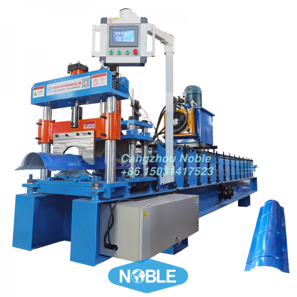 Metal Roof Ridge Cap Roll Forming Machine