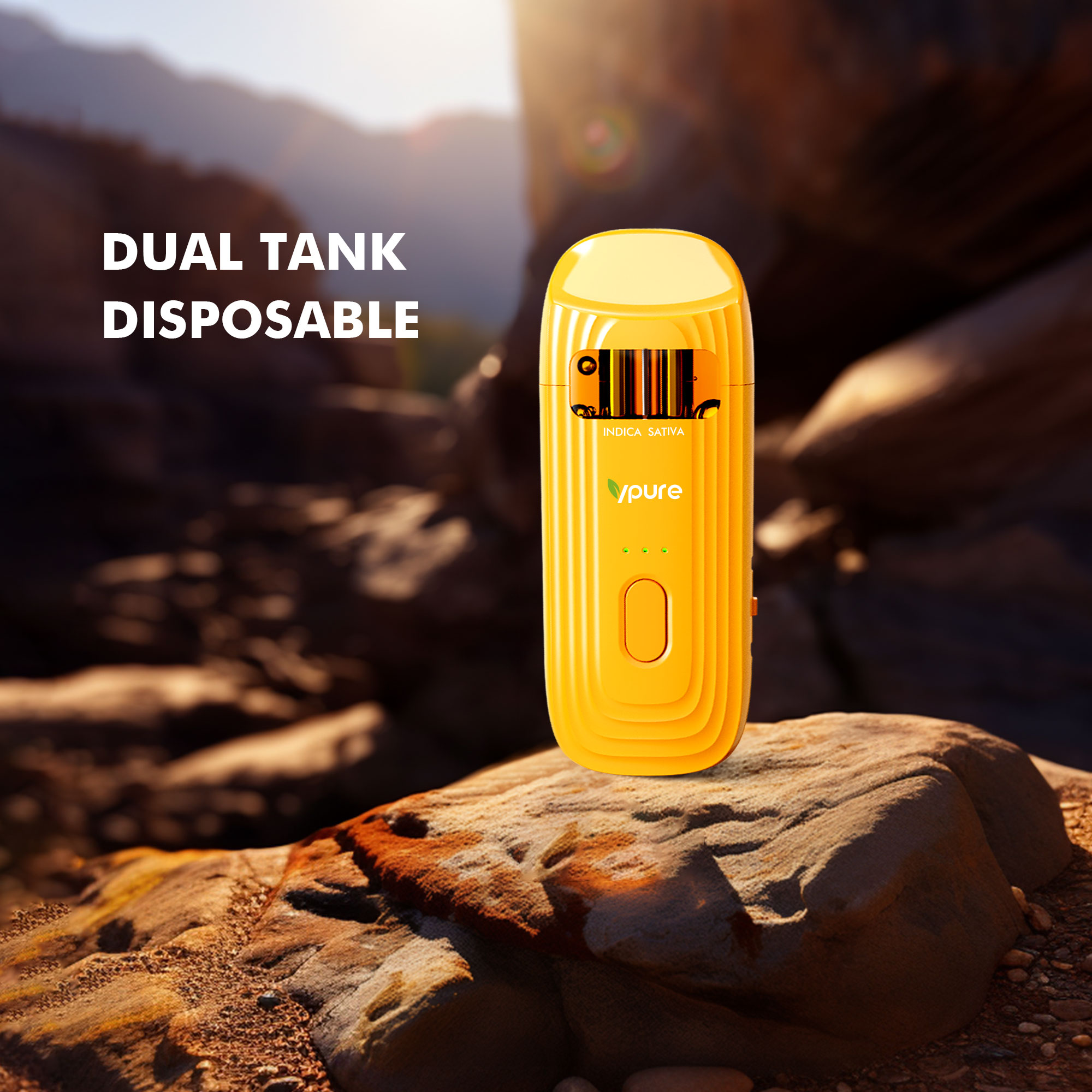 Vpure 6ml empty dual chamber disposable vape