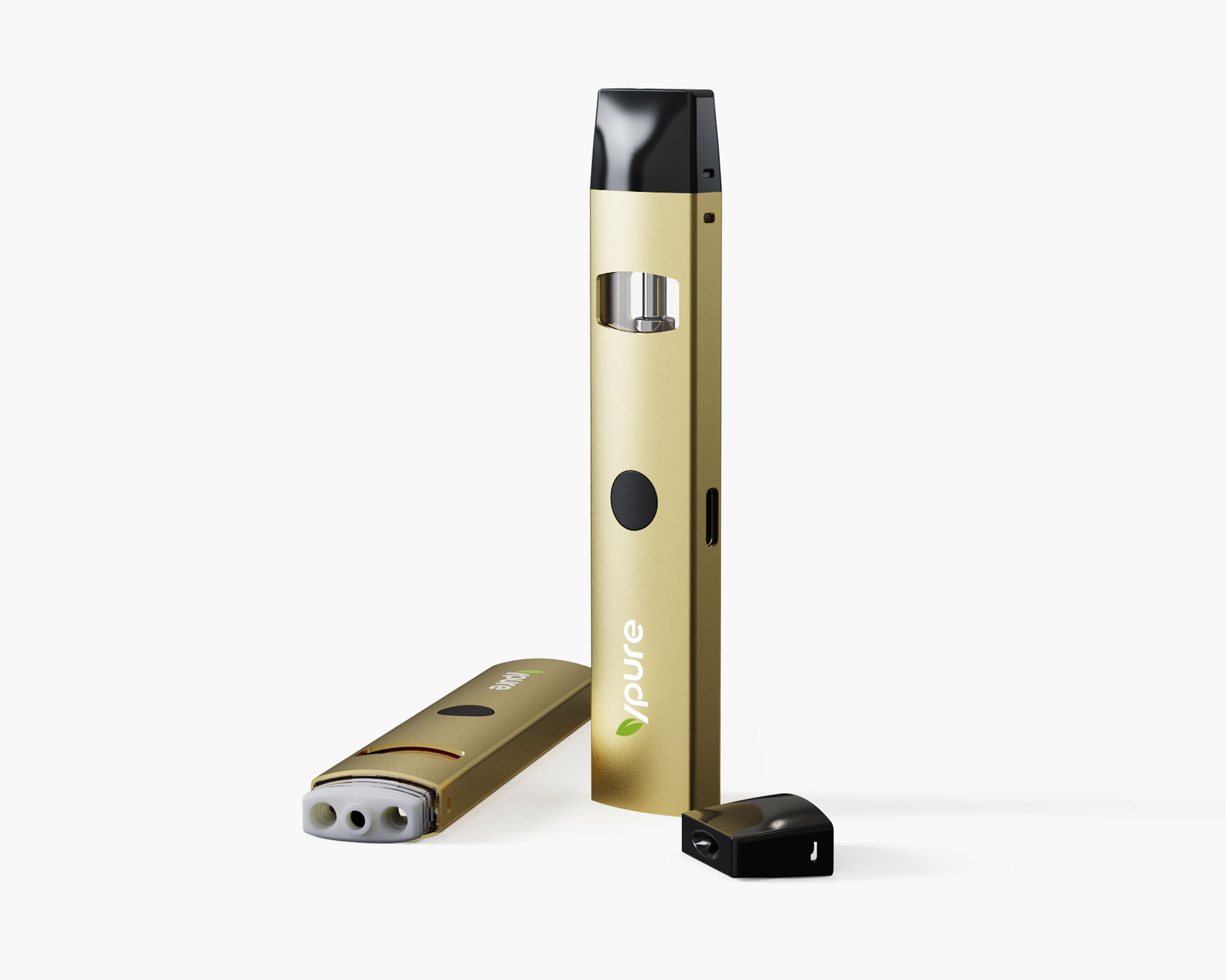 1ml/2ml 1g/2g Empty disposable vape pen with packaging