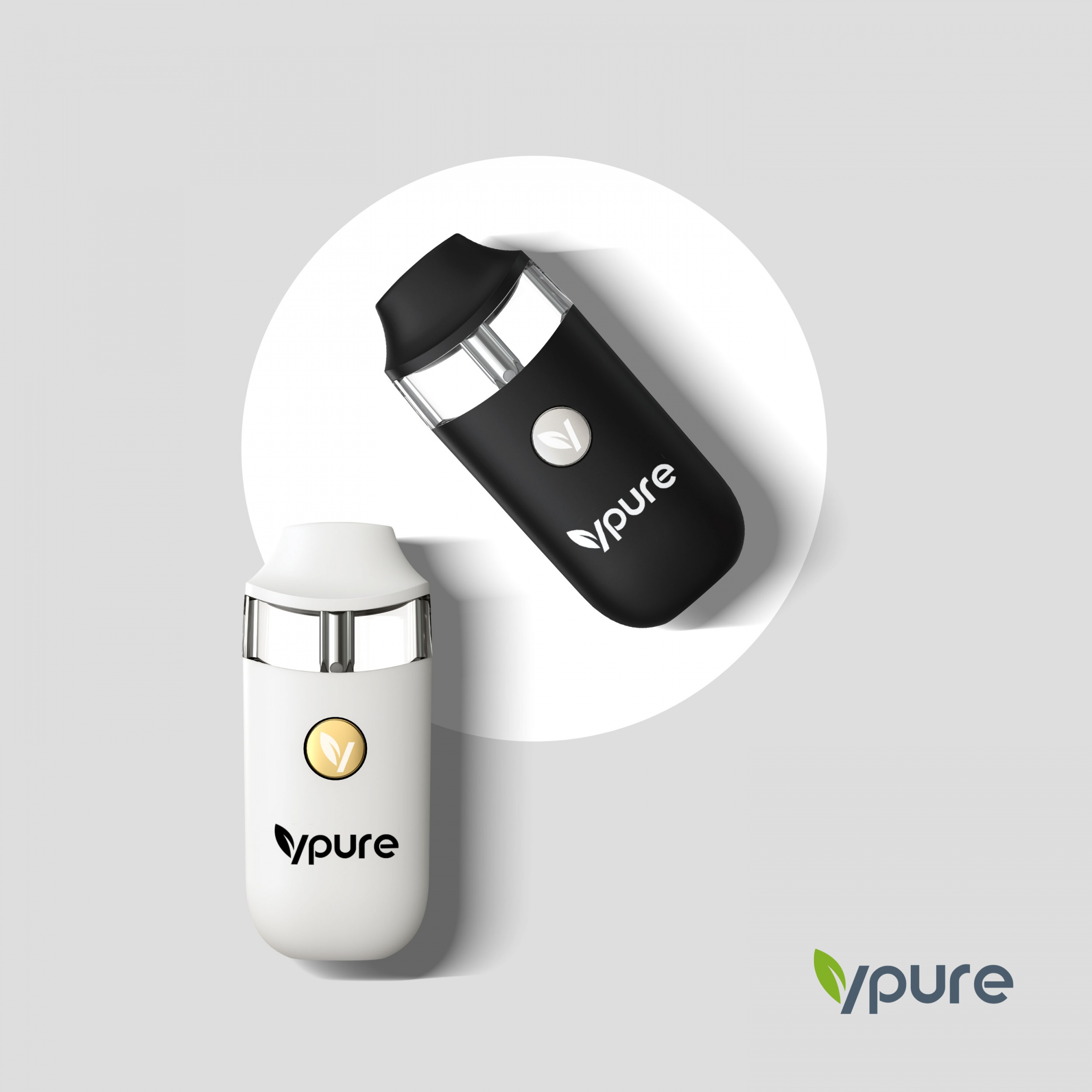 Vpure 2ml/3ml 2g/3g empty disposable vape for distillate and thcp oils with adjustable voltage