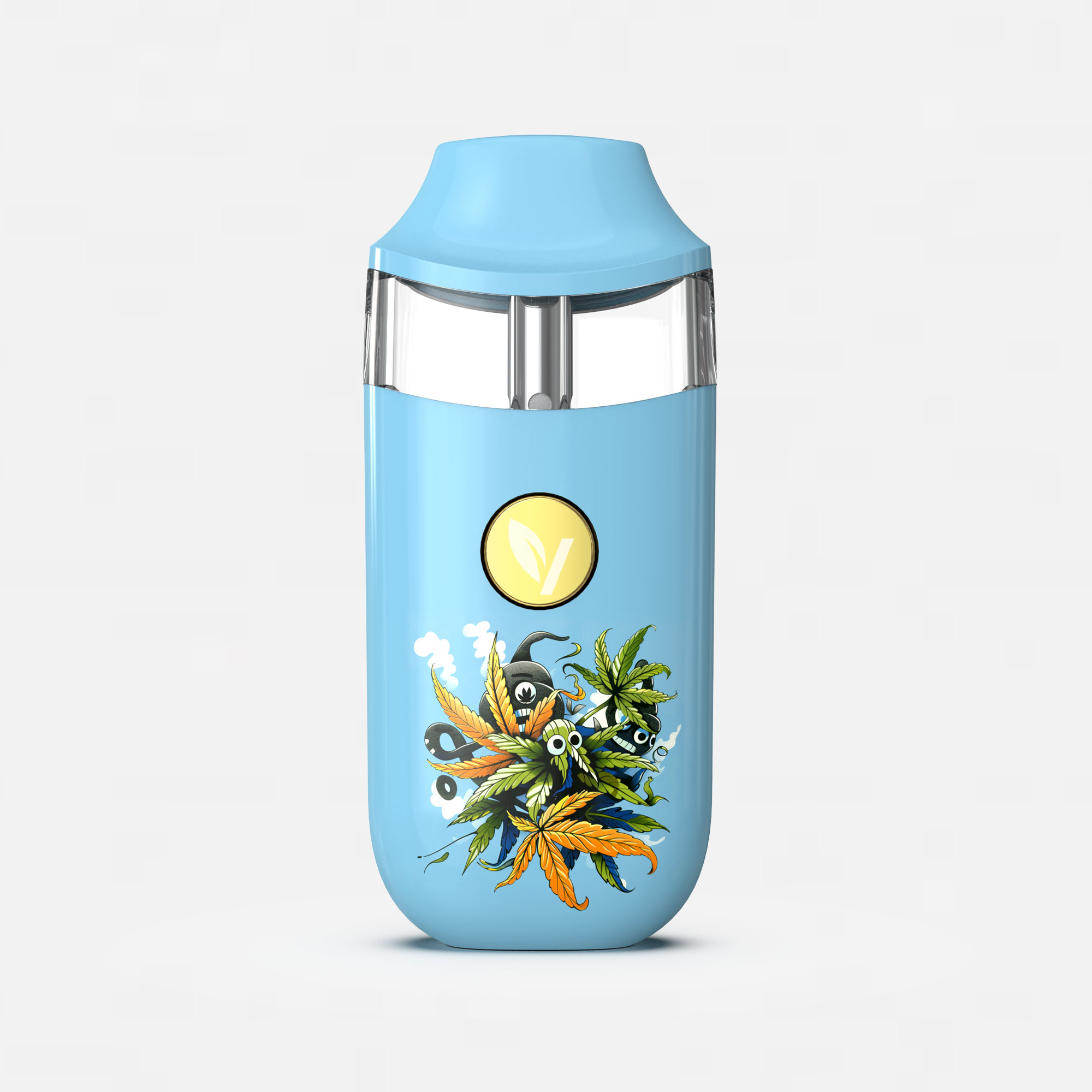 Vpure 2ml/3ml 2g/3g empty disposable vape for distillate and thcp oils with adjustable voltage