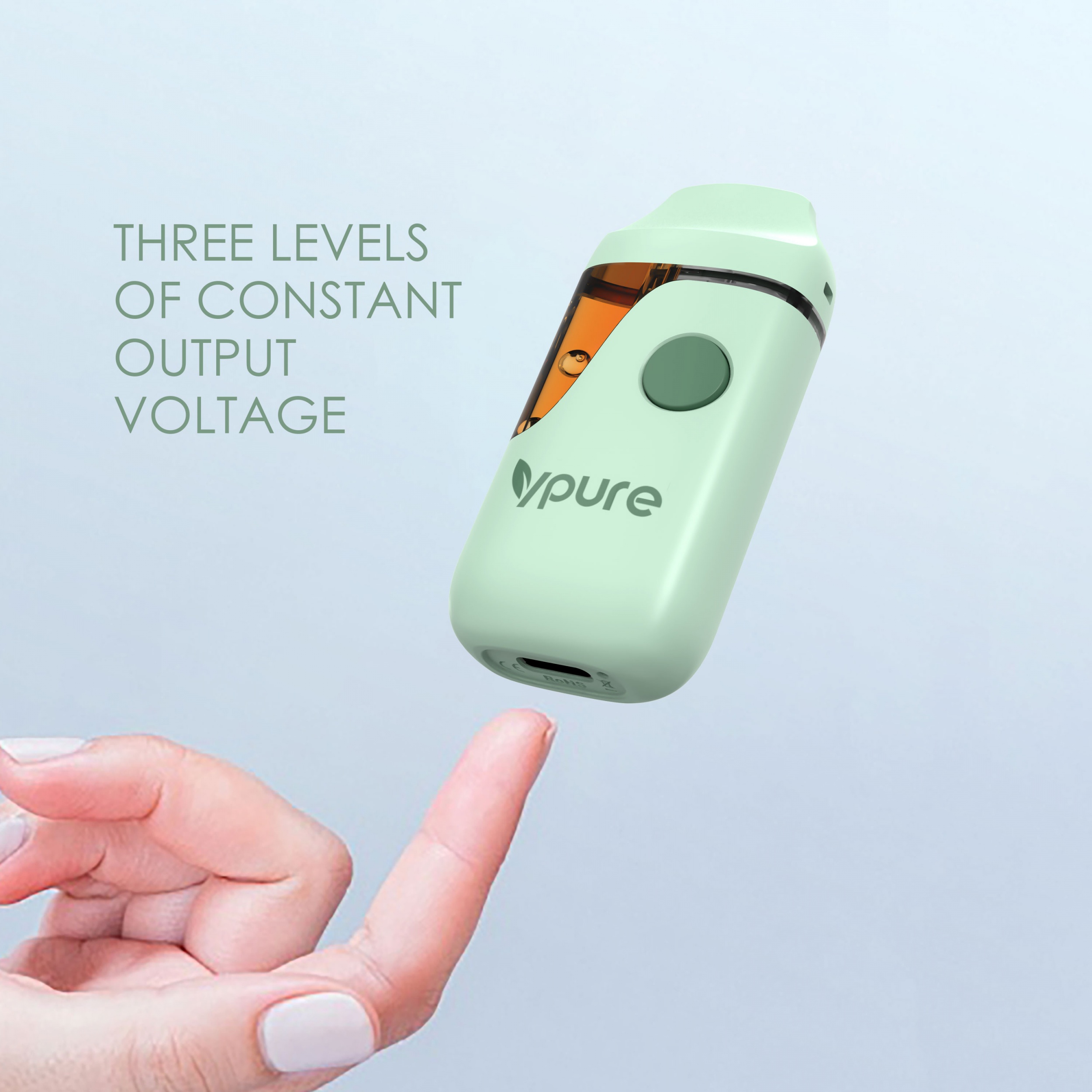 VPURE AF64 1ml/2ml 1g/2g empty disposable vape pen for CBD, Live resin, Live rosin and THC oil
