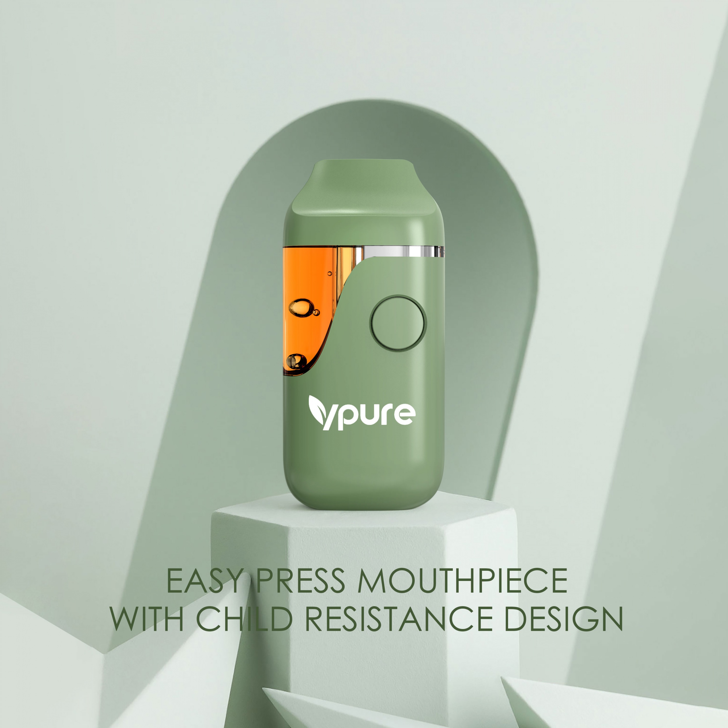 VPURE AF64 1ml/2ml 1g/2g empty disposable vape pen for CBD, Live resin, Live rosin and THC oil