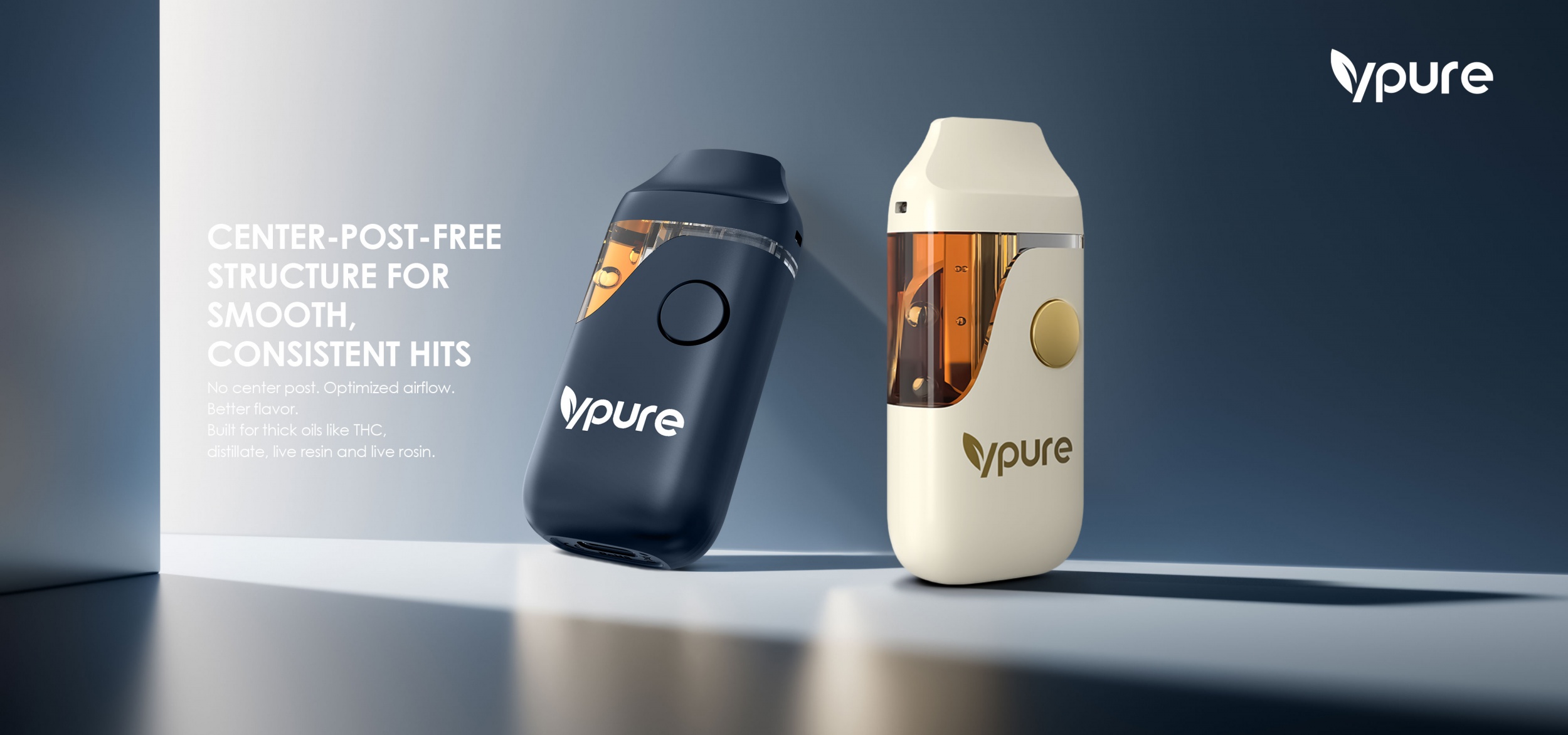 Vpure | 1ml/2ml 1g/2g empty disposable postless