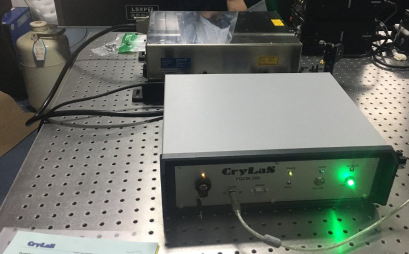广西大学266nm CW激光器完成安装调试